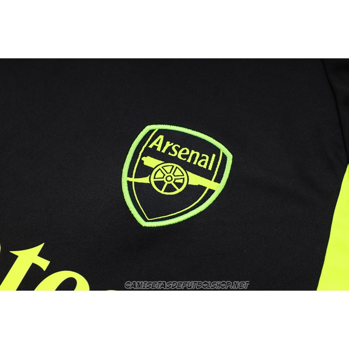 Chandal del Arsenal 23-24 Manga Corta Negro - Pantalon Corto